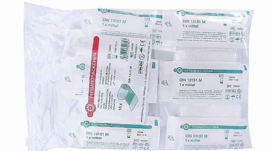 Sterile Verbandpäckchen zur • Medizinspektrum
